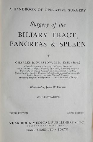 Surgery Of The Biliary Tract Pancreas & Spleen